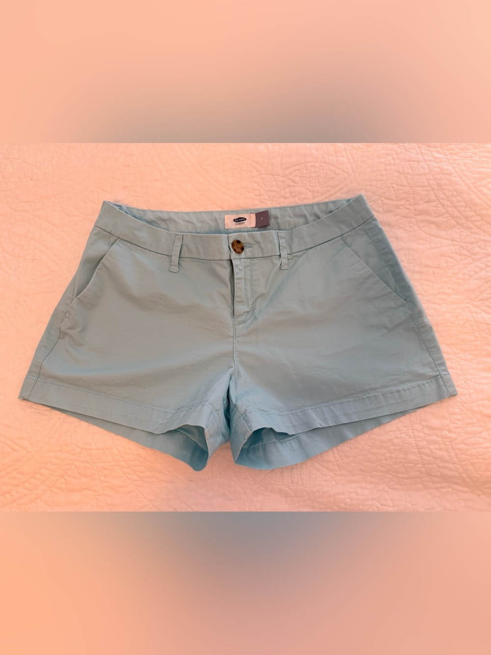 Old Navy Light Blue Women's Cotton Blend Shorts